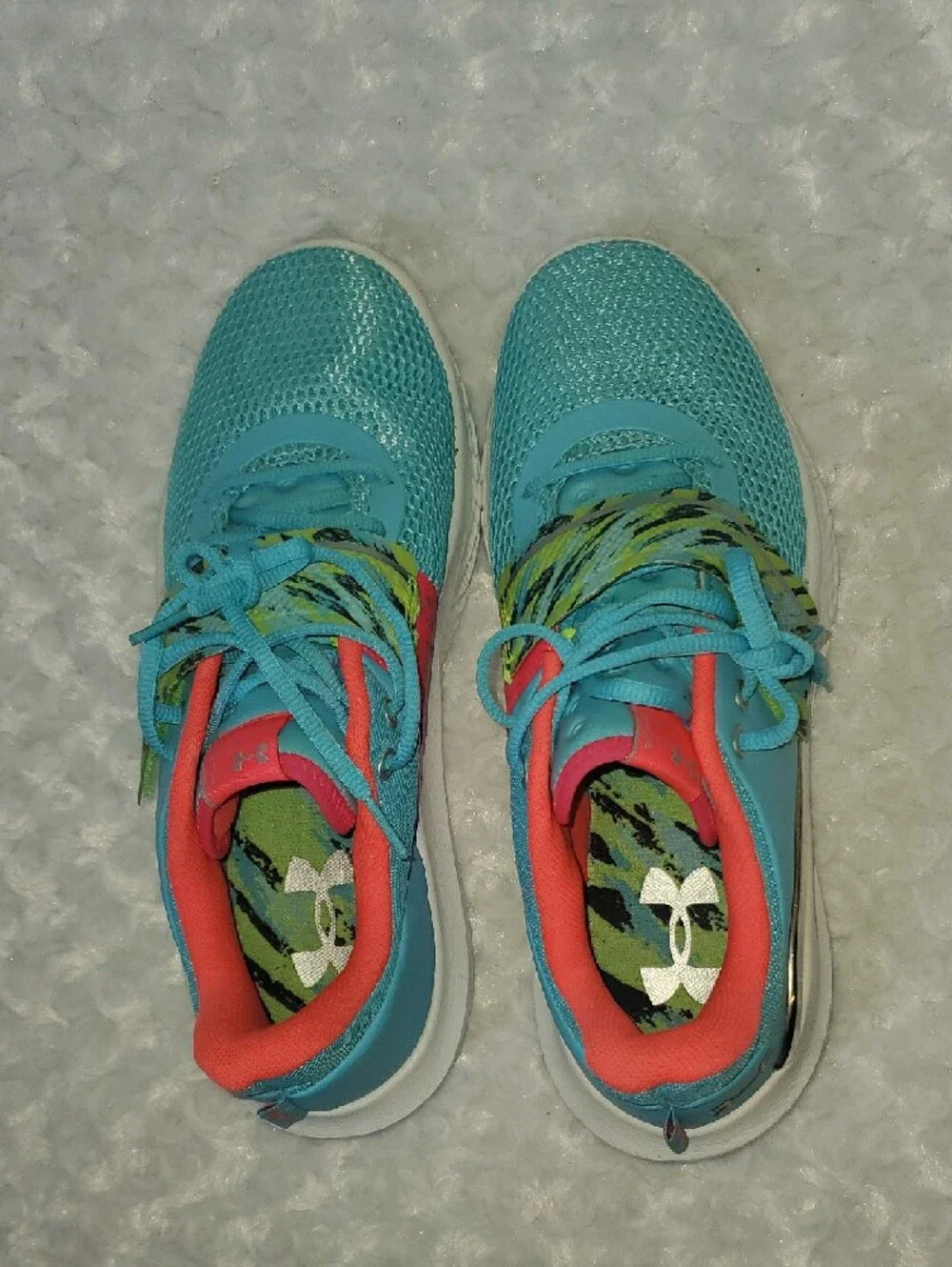 Under Armour Turquoise & Coral Women's Training Shoes